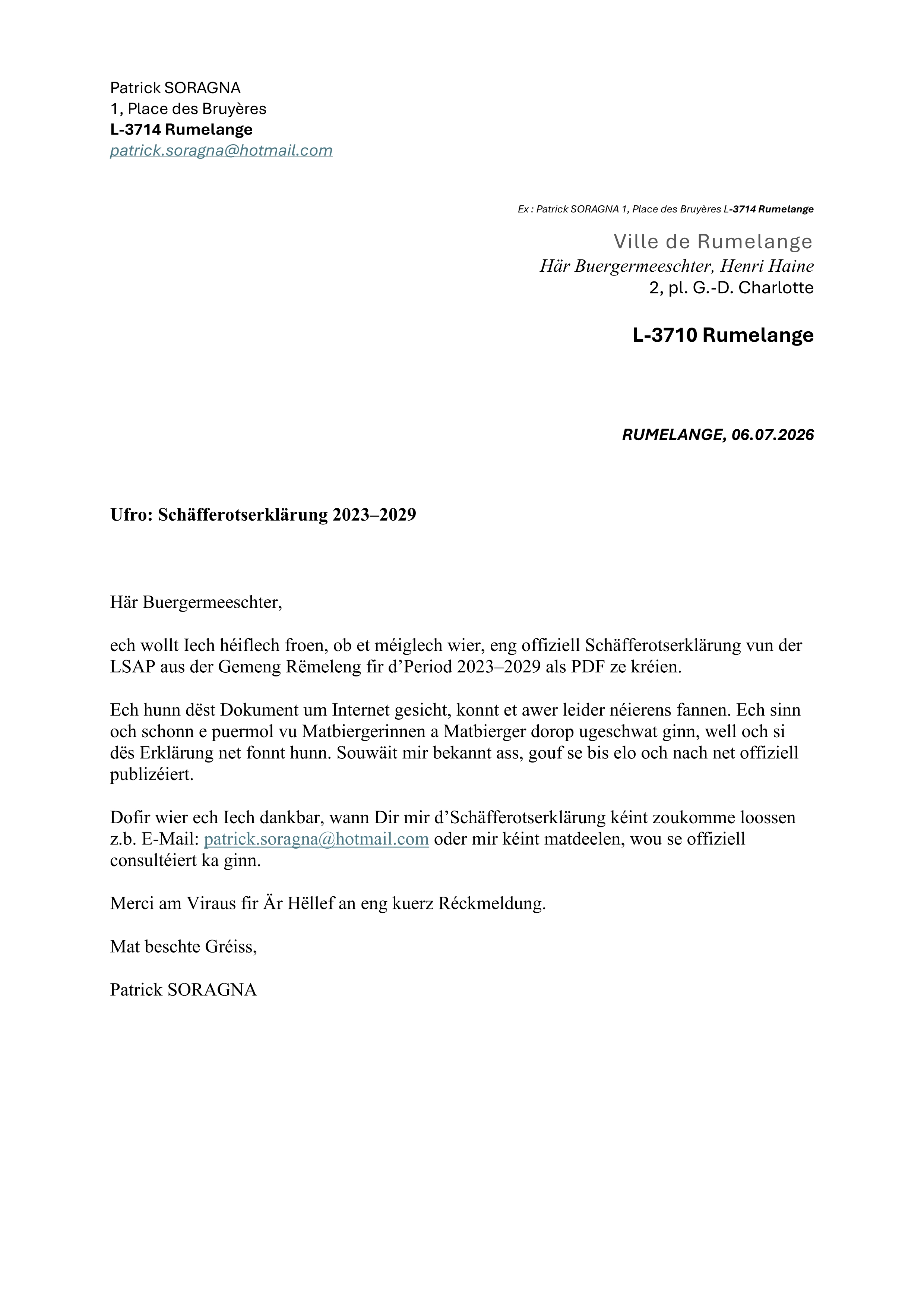 Biergernoheet an Transparenz – nëmmen um Pabeier?